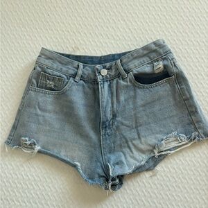 Denim Distressed Women Shorts